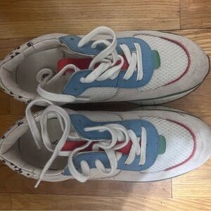 Madewell Sneakers with Blue and Red Accents
